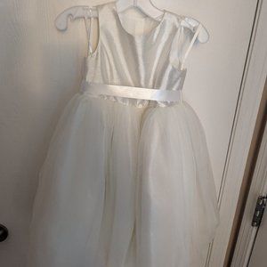 Ivory size 5 girls dress flower girl